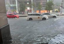 信義區淹水黃水滾滾! 堤頂市民大道慘況曝 信義區淹水黃水滾滾! 堤頂市民大道慘況曝