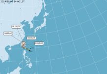 氣象署今(10/3)日發布颱風消息 (圖/氣象署)