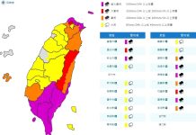 氣象署今(10/3)日發布豪雨特報 (圖/氣象署)