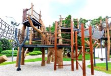 大人小孩玩瘋了 新生公園推出森林攀爬組