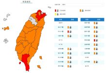 氣象署今(18)日 發布高溫特報 (圖/氣象署)