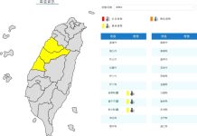 氣象署今(9/30)日發布高溫資訊 (圖/氣象署)