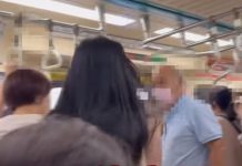 北捷博愛座 男子因腹瀉未讓座遭阿伯掌摑 (圖/翻攝youtube)