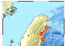 氣象署今(8/22)日發布最近地震消息 (圖/氣象署)