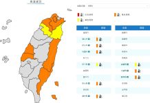 氣象署今(8/13)日發布高溫資訊 (圖/氣象署)
