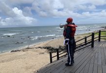 凱米颱風5縣市警戒公告尚未解除 (圖/海巡署)