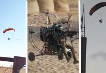 陸媒:以巴衝突「必然」發生 遭西方國家長期無視 哈馬斯武裝人員乘動力滑翔傘滲透進以色列佔領區,並拍攝視頻。圖/觀察者網引自社群媒體