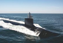 美軍再添暗器 又一艘「維吉尼亞」級核潛艇服役 「維吉尼亞」級核潛艇。(美國海軍)