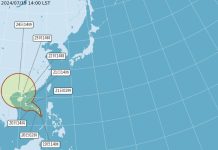 氣象署今(19)日 發布颱風消息 (圖/氣象署)