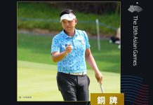 【杭州亞運】 高球男子個人賽 洪健堯為台灣保住銅牌 力抗南韓大軍逆襲,洪健堯驚險摘銅。取自高爾夫協會臉書