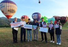 臺東熱氣球嘉年華超吸眼球 移民署與飛行員一同宣導反賄選