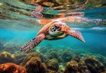 潛水客違規觸摸海龜 面臨30萬罰款 (圖/示意圖)