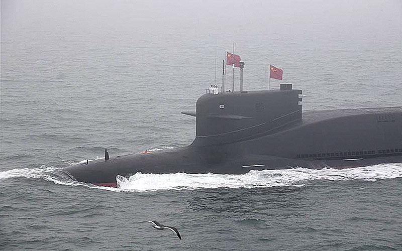 圖為中國新世代094型潛艦。取自新華社