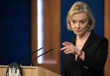 英國前首相特拉斯將於5月16日至20日訪問臺灣 圖片取材自美聯社AP