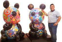 台灣當代雕塑藝術之光 洪易 嬉遊動物世界 首登華府街頭