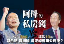 阿母的私房錢 韓母500元V.S.郭媽10萬元 郭台銘、韓國瑜 角逐總統頂尖對決?
