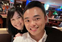 資深象迷洪孟楷 新北藍軍未來潛力股 洪孟楷(前)與妻子蘇怡文(後)。圖/洪孟楷辦公室