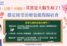 思覺失調症其實並不可怕 陪伴精神病友擁抱新生活 圖/南投縣政府提供