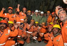 印度隧道坍塌事故 41名工人成功脫困 圖/AP NEWSROOM