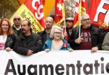 通膨影響數十萬法國人走上街頭 呼籲增加工資捍衛罷工權