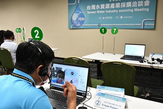 外貿協會60餘外館積極洽邀當地水資源展業重要買主來臺觀展，並主動媒合外商與TIWW參展商參加採購洽談會，協助參展商拓展海外市場。(貿協提供)