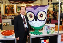 超卡哇伊的手繪陶瓷搖擺貓頭鷹 獲選網路人氣票選前三名