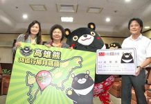 高雄熊獲頒市民證 陳菊行銷高雄