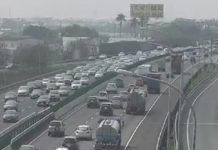 年假結束前夕 國道北上路段進入車潮高峰