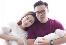 熊黛林剖腹產雙胞胎女兒 老公不敢亂抱