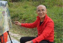 兩岸文化交流 陸畫家赴金門寫生