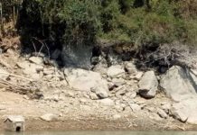 春節水情差?石門水庫土地公廟已現蹤