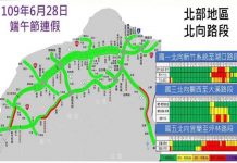 公路總局:端午連假收假日北返車潮 用路人多加小心
