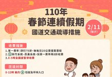 110年春節連續假期高速公路交通疏導