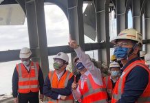 王國材視察大清水隧道坍方 預計15日傍晚搶通 圖/交通部提供