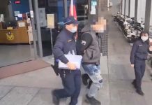 過年討債囂張噴漆 派出所搜身鞋底挖出吸食器 圖/警方提供、翻攝畫面