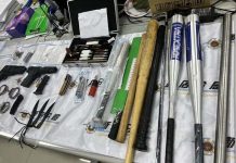 強拍私密照、退出幫派就要繳錢 竹聯幫「戰堂」新店分會成員狼狽落網 圖/警方提供、翻攝畫面