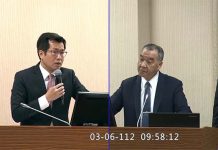 英文推特沒回應 羅致政不滿國防部反擊日媒報導軟弱 圖/翻攝自國會議事轉播頻道