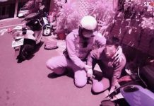 越南籍移工逃避警方盤查 被制伏後查出失聯近一年 圖/前鎮分局提供