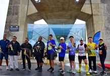 帛琉建國首屆馬拉松賽 台灣選手跑步拚兩國外交 圖/外交部提供