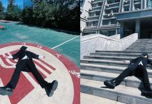 大學畢業照最新流行「躺平」 圖/截取自網路