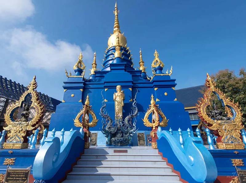 清萊藍廟。圖／吉航旅遊