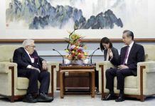 王毅會季辛吉 呼籲拜登政府反獨以穩定台海 圖/取自大陸外交部官網