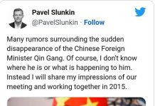 白俄外交官曝秦剛上位秘訣 陸外交部內捲恐更嚴重 圖/白俄羅斯政府推特