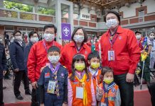 不甩家長怒火 童軍大露營台灣配合韓方不撤了 身兼中華民國童軍總會會長的總統蔡英文,今年3月參加35童軍節慶祝活動。圖/翻攝蔡英文臉書