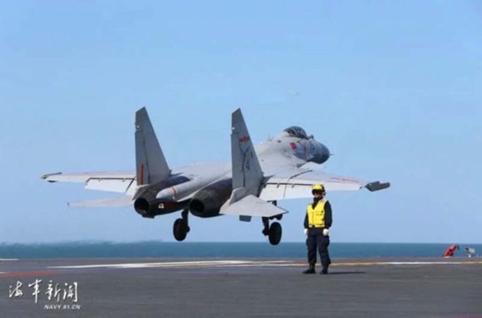 2023080951251 解放軍以驚人速度,建造航母與艦載機等現代化軍武。圖/取自解放軍網