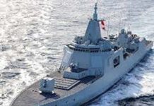 美媒:中國已成世界最大海軍 將成為世界最強海軍 中國055飛彈驅逐艦南昌號。圖/截圖取自微博