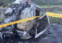 台中外埔「火燒車」死亡車禍 19歲駕駛及女友成焦屍雙亡 圖/翻攝畫面