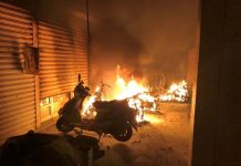 小吃攤敬酒口角 回頭丟汽油彈洩憤 圖/屏東縣消防局提供