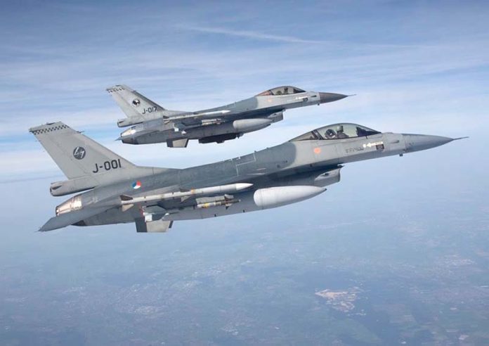 2022年9月29日，荷蘭和比利時空軍的F-16進行「快速反應警戒」（QRA）程序演練。圖 ／Koninklijke Luchtmacht 荷蘭空軍