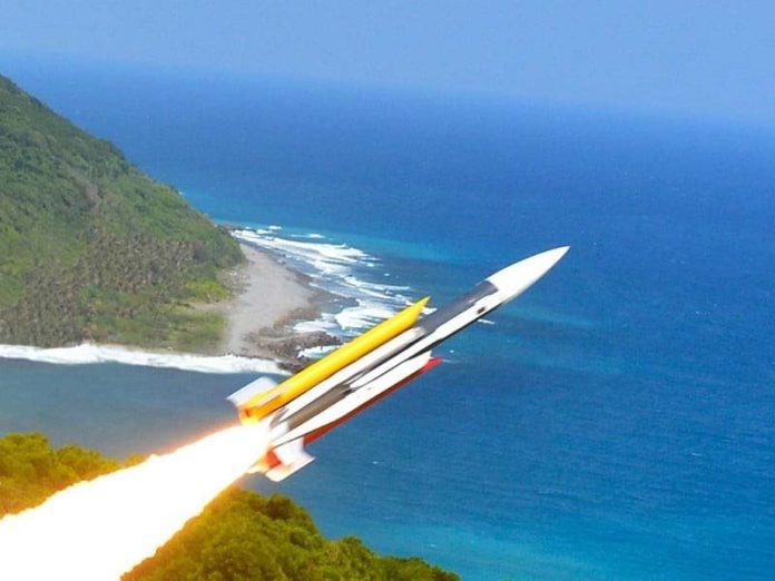 2019年8月，台灣正式宣布量產射程1500公里的「雲峰」極音速巡弋飛彈。圖／取自中科院官網
